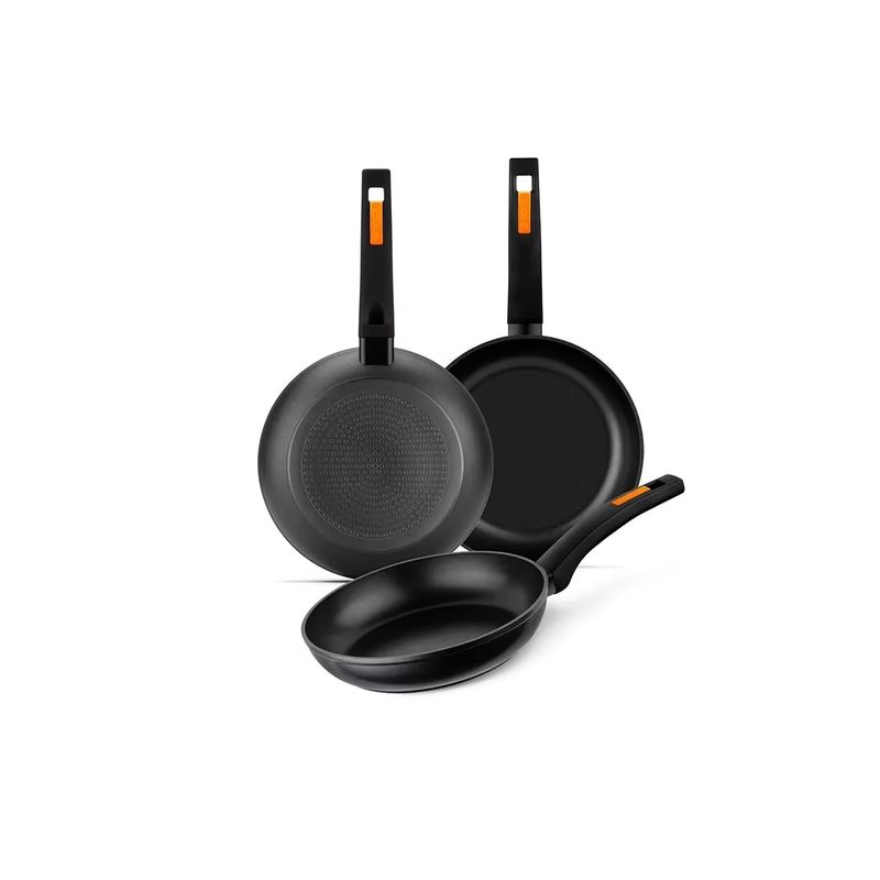 3x Monix Fuego Set 3 Sartenes 18/22/26 Cm
