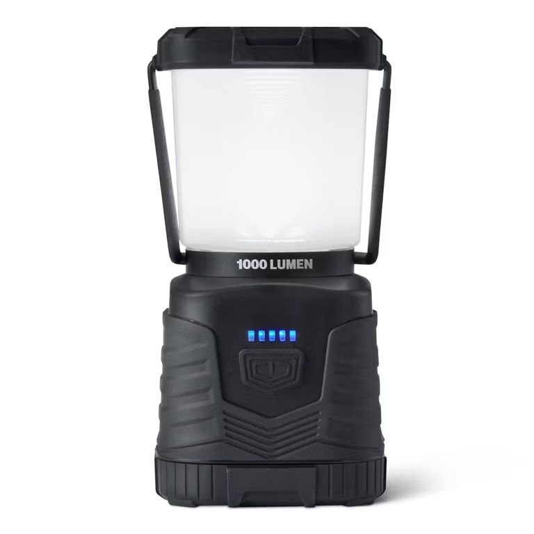 Imagen relacionada con Amazon Basics Linterna de Camping LED con 4 Modos de Luz - Lámpara Portátil 1000 Lúmenes con Iluminación 360° - Linterna Resistente al Agua