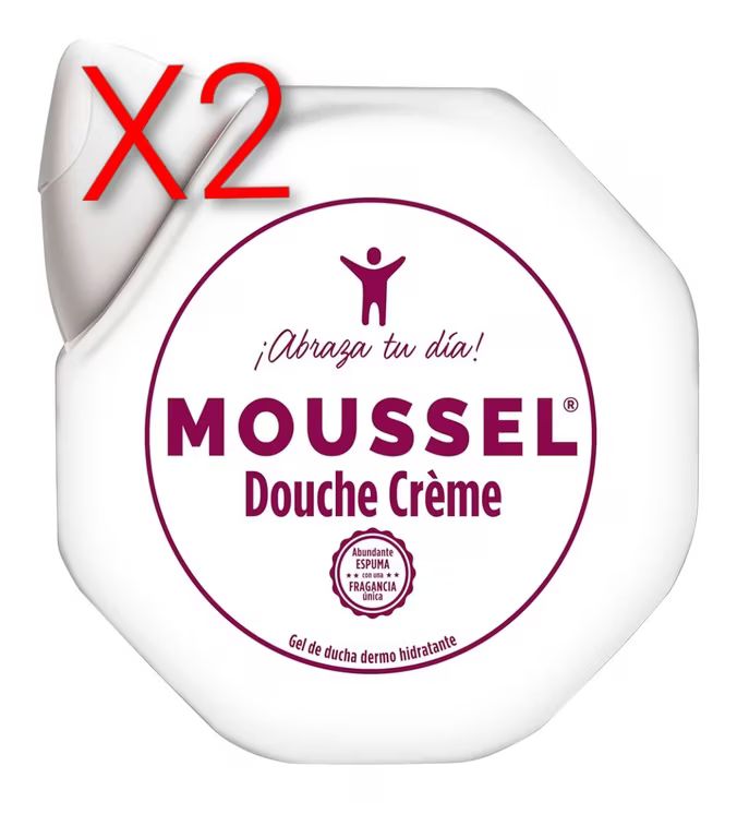 Imagen relacionada con X2. Moussel Crème Dermo Hidratante Gel de Ducha Douche, 1 x 650ml