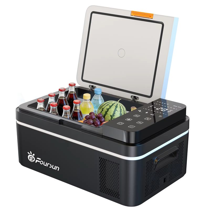 Nevera Portátil con Compresor Foursun 21-55L Bluetooth