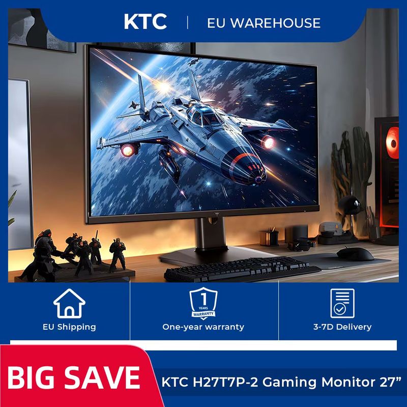 Monitor para Juegos KTC H27T7P-2 27" QHD 210 Hz FreeSync y G-Sync