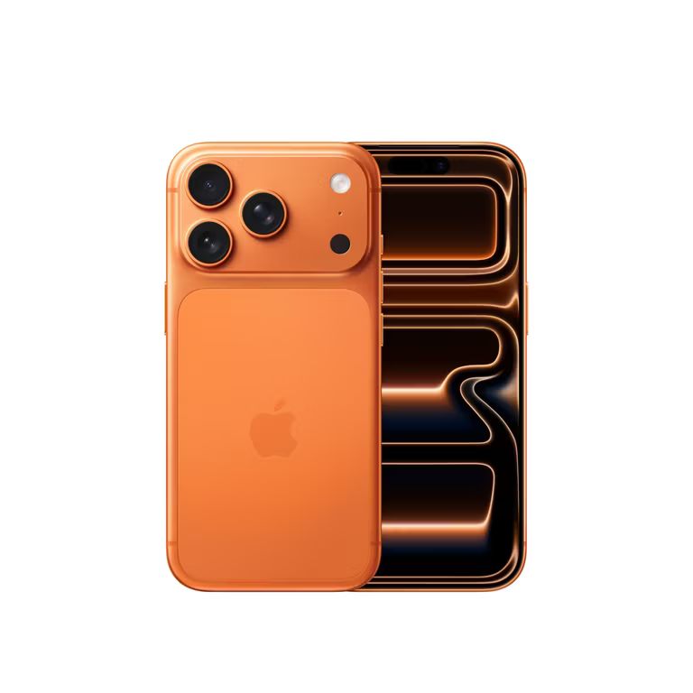 Imagen relacionada con Apple iPhone 17 Pro de 1 TB: 6,3 pulgadas ProMotion 120 Hz, chip A19 Pro, autonomía revolucionaria, cámaras Pro Fusion; Naranja cósmico