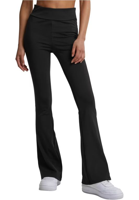 Imagen relacionada con Urban Classics Ladies’ Recycled High-Waist Flared Mujer Leggins NegroDel XS al 5XL