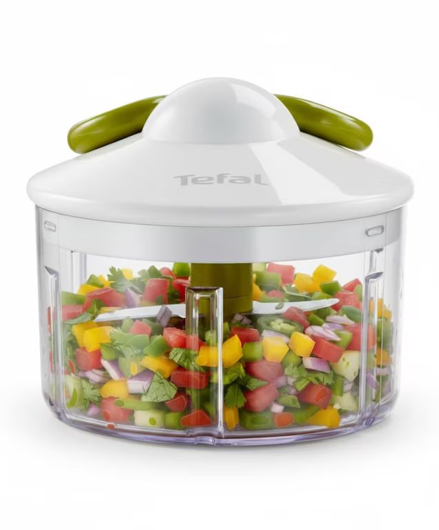 Imagen relacionada con Tefal 5 Segundos - Picadora Manual 500 ml | 2 Cuchillas Independientes