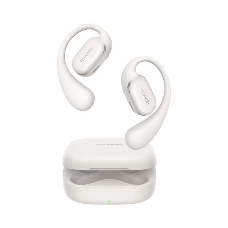 Imagen relacionada con HUAWEI FreeArc Auriculares Open-Ear Inalámbricos Bluetooth, Gris | Resistencia al Agua IP57, Autonomía de 28 Horas - Blanco y Negro