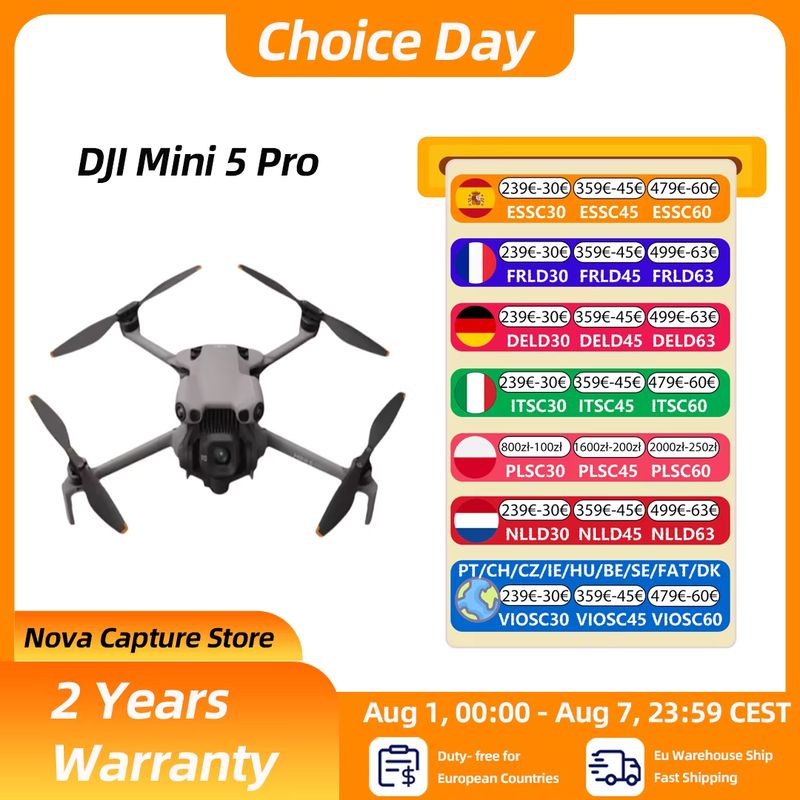DJI Mini 5 Pro Ultraligero y Plegable con Cámara 1 Pulgada