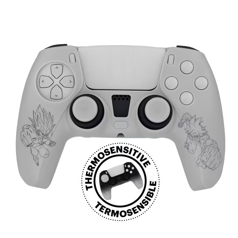 Imagen relacionada con DRAGON BALL SUPER, Silicona Termosensible + Grips, compatible con mando Dualsense de Playstation 5