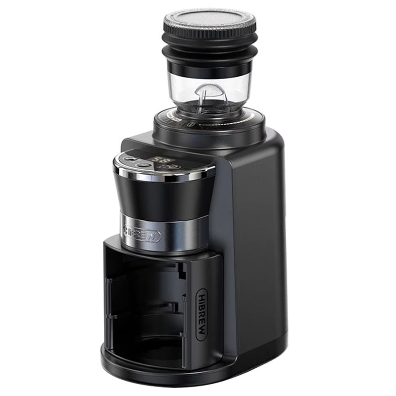 Imagen relacionada con Molinillo de café HiBrew G3A, admite portafiltros de 51 y 58 mm. 31 niveles de ajuste de precisión, molinillo de café eléctrico para cafeteras turcas/espresso/moka/goteo/prensa francesa