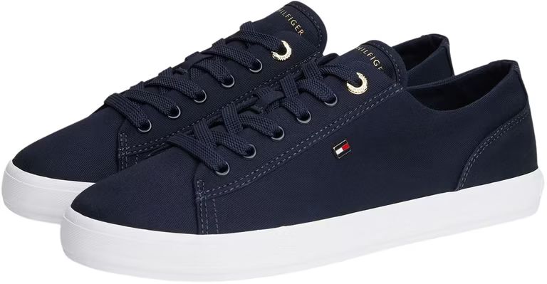 Imagen relacionada con TOMMY HILFIGER TH Foxing Sneaker Canvas, Zapatillas de lona para Mujer