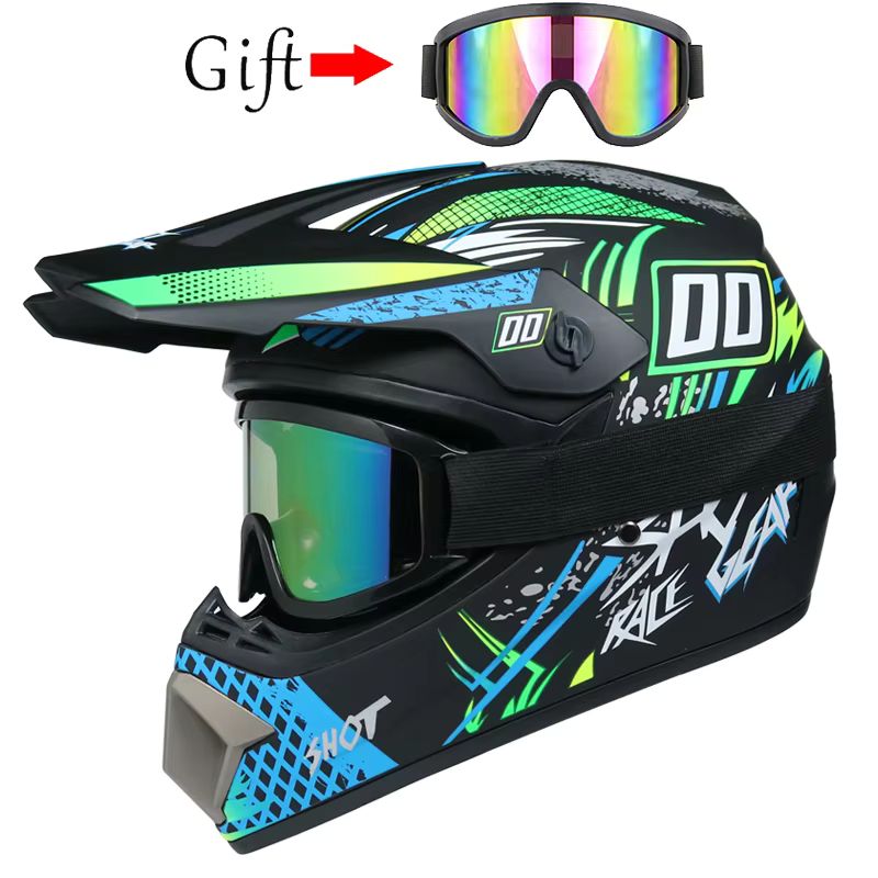 Imagen relacionada con Casco todoterreno de moto para niño, accesorio de protección para motocross, AM DH