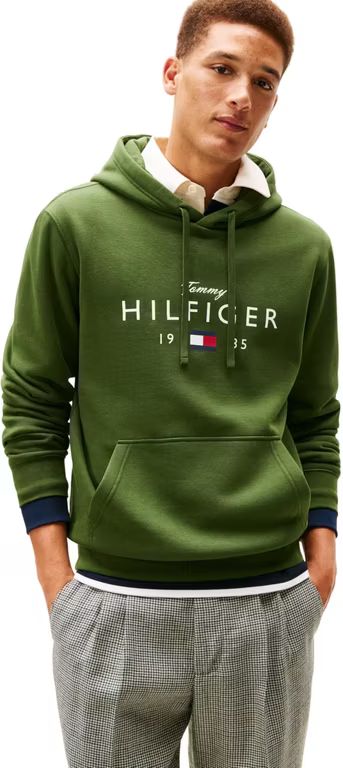 Imagen relacionada con Tommy Hilfiger Brand Love Big Hilfiger Hoodie Mw0mw41427 Sudadera con Capucha Hombre (Pack de 1) Talla XS y S