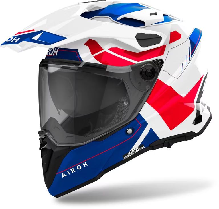 Imagen relacionada con AIROH Casco Integral Commander 2 Reveal Blue/Red Gloss XS