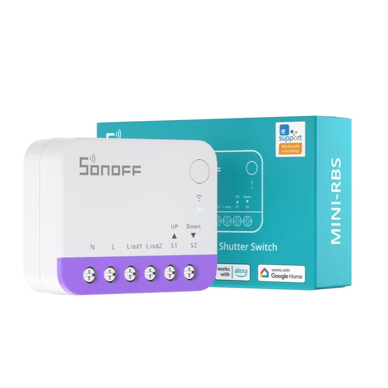Imagen relacionada con Pack de 2 Interruptores Inteligentes para Persianas SONOFF (Control WiFi | Programación | Control por Voz)