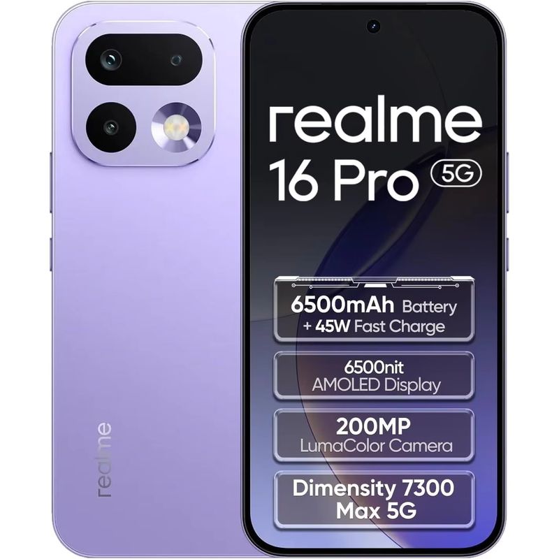 Realme 16 Pro 5G: Versión Europea, 6500 mAh, 200 MP, 144 Hz