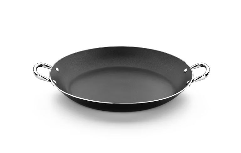 Imagen relacionada con Monix Resistent Plus | Paellera de aluminio con antiadherente 30 cm | Apta para todo tipo de