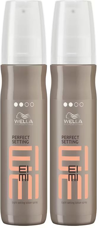 Imagen relacionada con Wella EIMI PERFECT SETTING - Spray Loción de Peinado Ligera - 150ml (Paquete de 2)