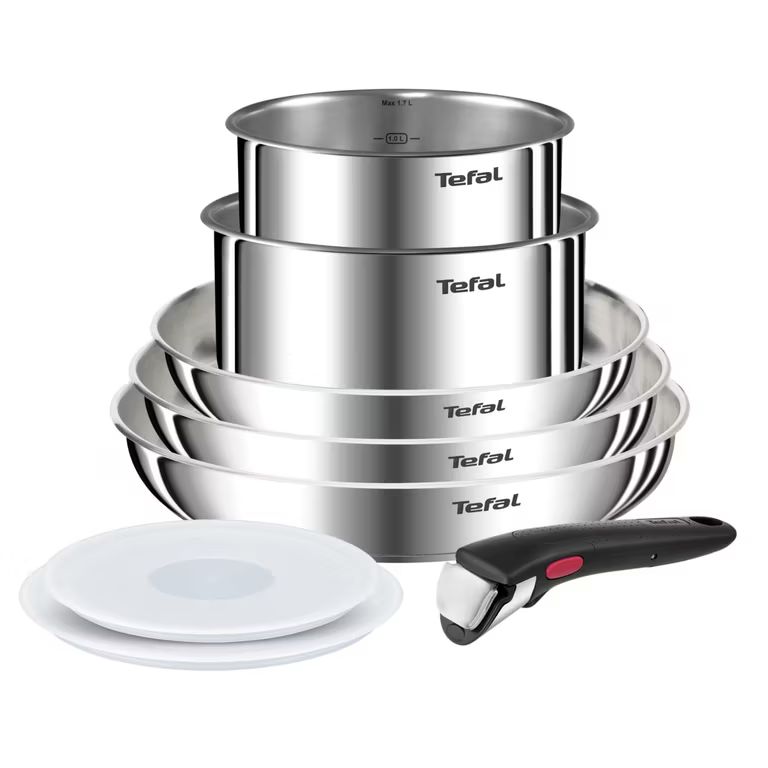 Tefal Ingenio Emotion 5 Piezas – Acero Inoxidable Inducción Full