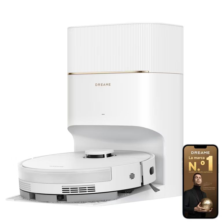 Imagen relacionada con Robot Aspirador y Fregador Dreame D20 Pro Plus (13.000 Pa | Cepillo Doble Mascotas | Autovaciado 150 Días)