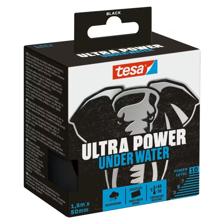 Tesa Ultra Power Under Water Tape - Cinta Impermeable 1,5 m x 50 mm