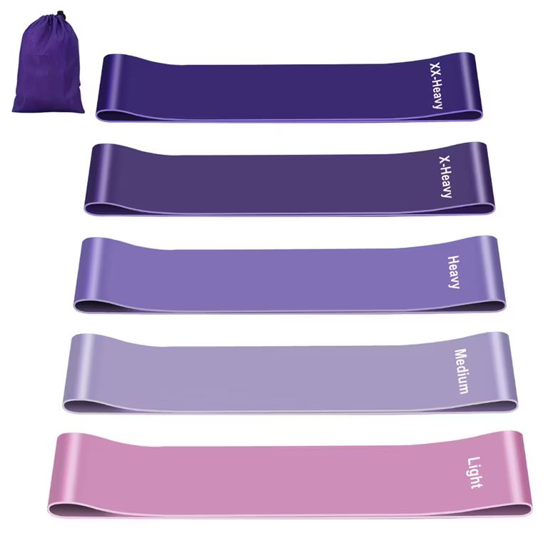 Imagen relacionada con Fokky Gomas Elasticas Musculacion [Set de 5], Látex Natural. Bandas Elasticas Musculacion con Bolsa de Transporte,para Piernas, Glúteos...