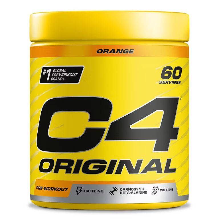 Imagen relacionada con C4 Original Pre Workout Powder Orange | 150mg Caffeine + Beta Alanine + Creatine Monohydrate | 60 Servicios