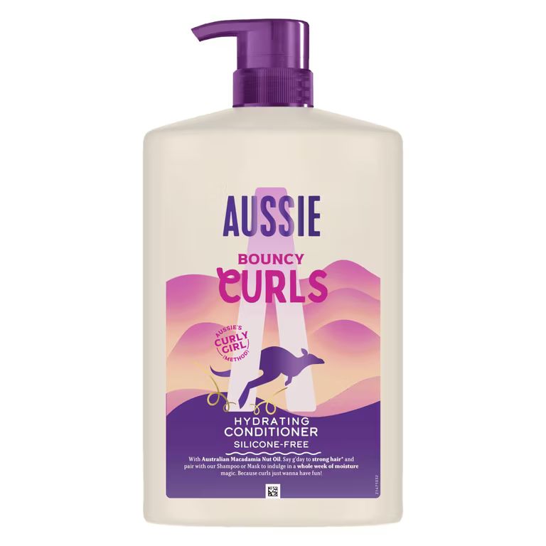 Imagen relacionada con Aussie Rizos Acondicionador Pelo Rizado,Sin Siliconas y Vegano1L Para Pelo Ondulado, Rizado y Encrespado, con Aceite de Ricino, Cruelty-Free