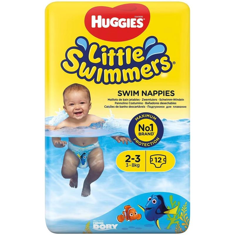 Imagen relacionada con 2x Huggies Little Swimmers pañales de natación, tamaño 2/3, (2x 12 pañales)3/4 (2x 12 pañales)5/6 (2x 11 pañales)