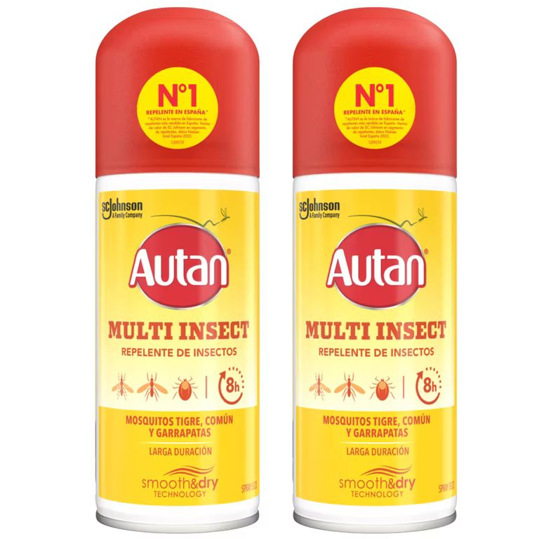 Spray Repelente Contra Mosquitos 8 Horas 2x100ml