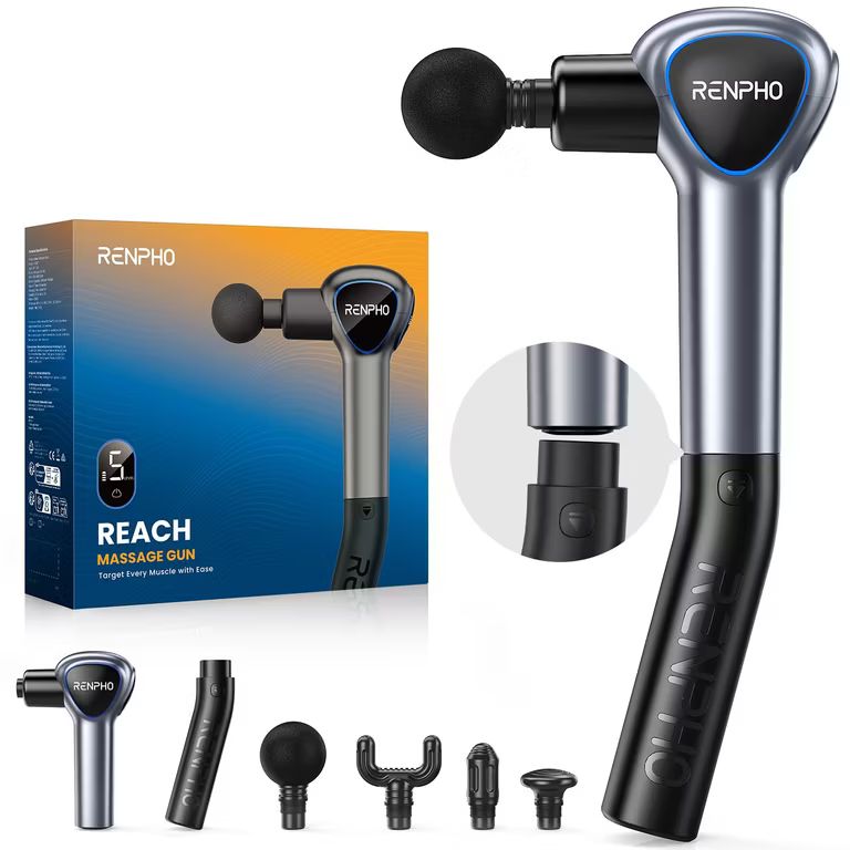 Reach Pistola De Masaje Con Mango Extensible
