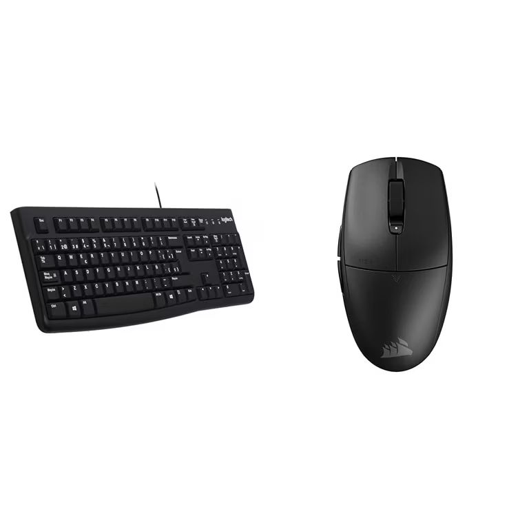Imagen relacionada con Logitech K120 Teclado con & Corsair M55 Wireless Ratón Ligero