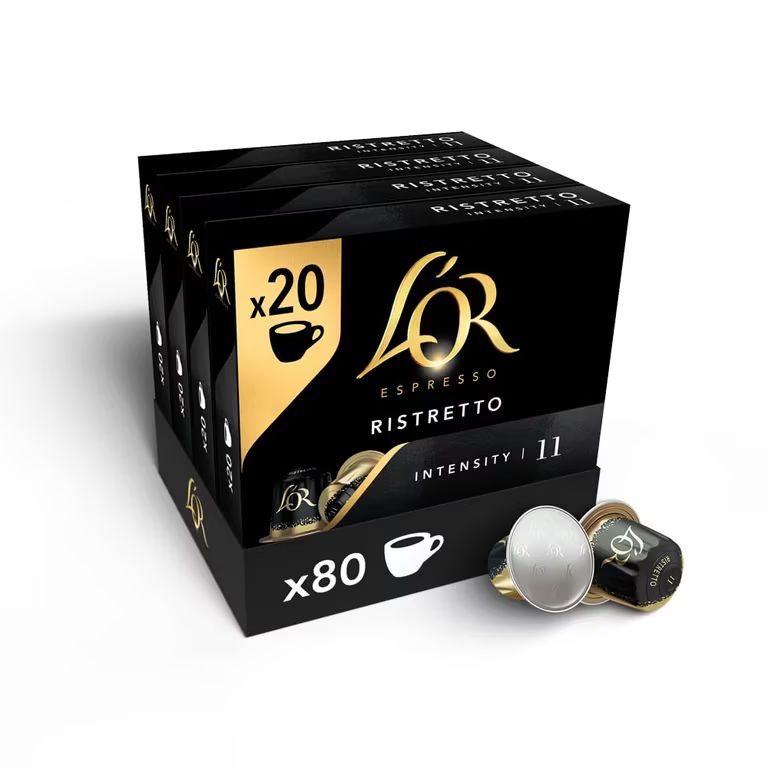 L'OR Espresso Café Ristretto: 80 Cápsulas Intensidad 11