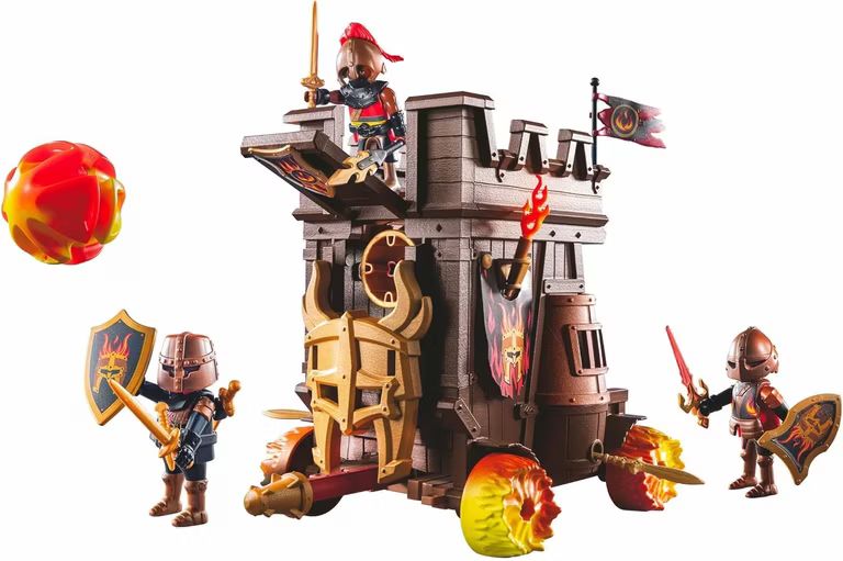 Imagen relacionada con PLAYMOBIL Novelmore 71643 Carro de Combate con cañón de Fuego, con Tres Bandidos de Burnham