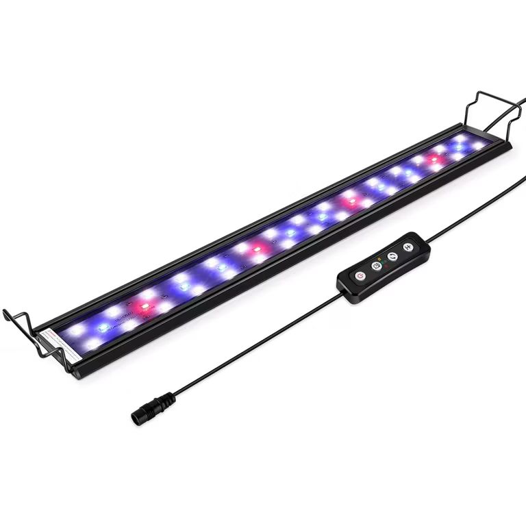 Imagen relacionada con Hygger Regulable Lampara LED Acuario con Temporizador, Luz LED con Soporte Ajustable(14W, 41-61cm) [Clase de eficiencia energética G]