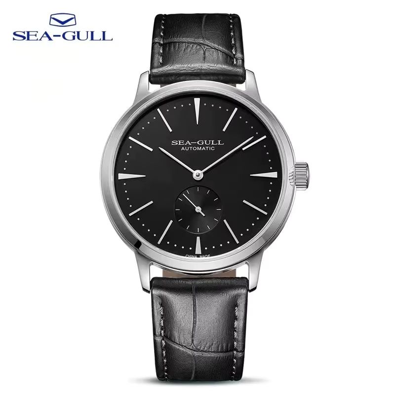 Imagen relacionada con Reloj Seagull New Business para hombre, relojes de pulsera mecánicos, resistente al agua hasta 50m, relojes de cuero para San Valentín, reloj masculino 6075