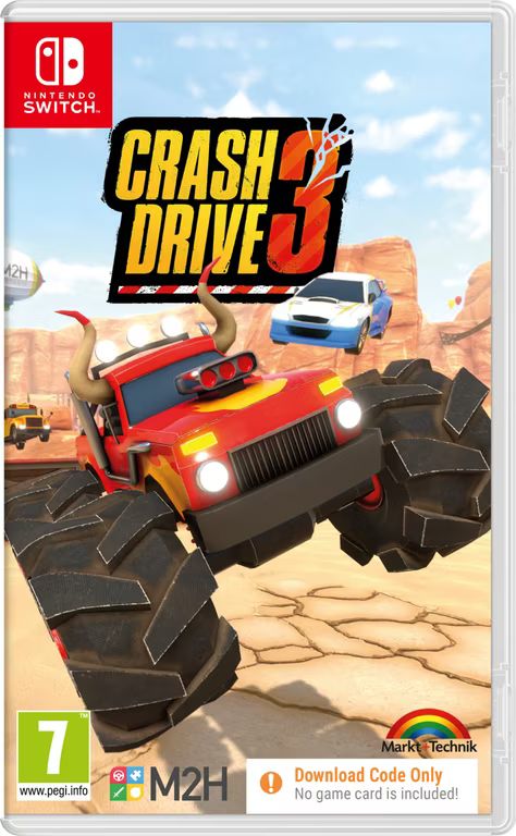 Imagen relacionada con Funbox MediaCrash Drive 3 (Nintendo Switch - Code in Box)