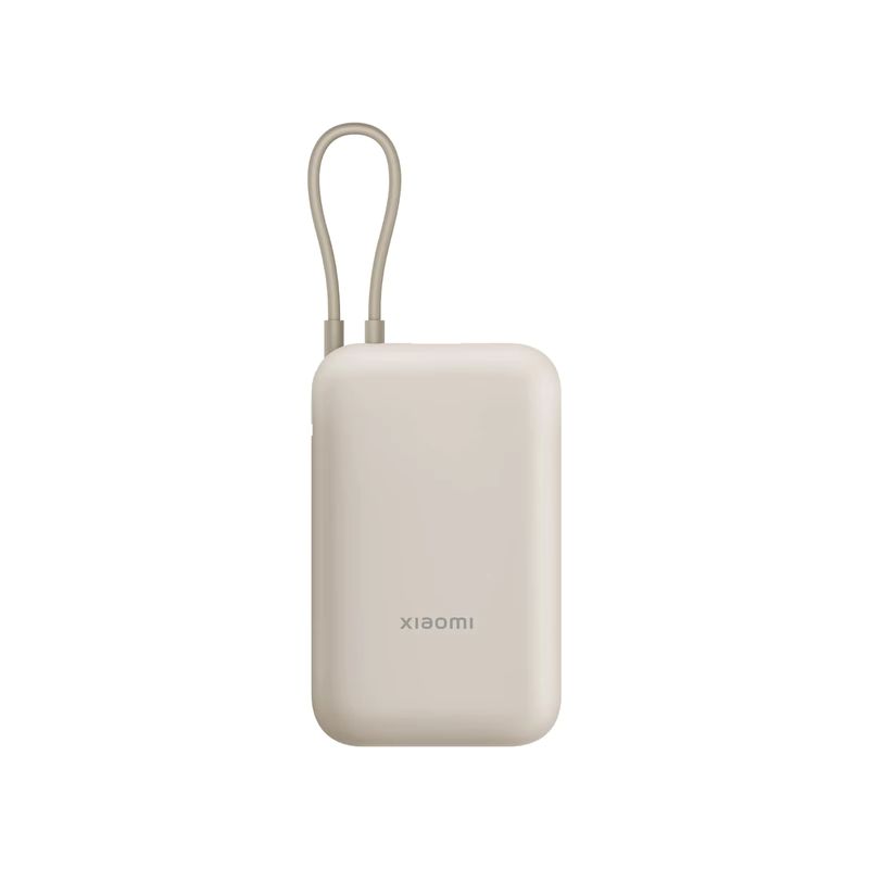 Imagen relacionada con Official | Xiaomi Power Bank 10000mAh (Integrated Cable), Cable de corriente integrado, Compatible con numerosos dispositivos, Potencia máxima de 22,5 W, Carga rápida bidireccional de tipo C