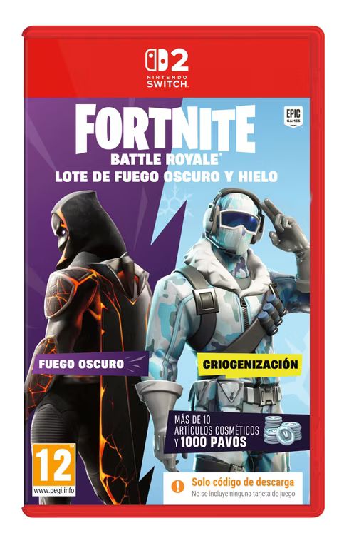 Imagen relacionada con Fortnite – Lote de Fuego oscuro y hielo (Código de descarga del juego en la caja) - Switch 2