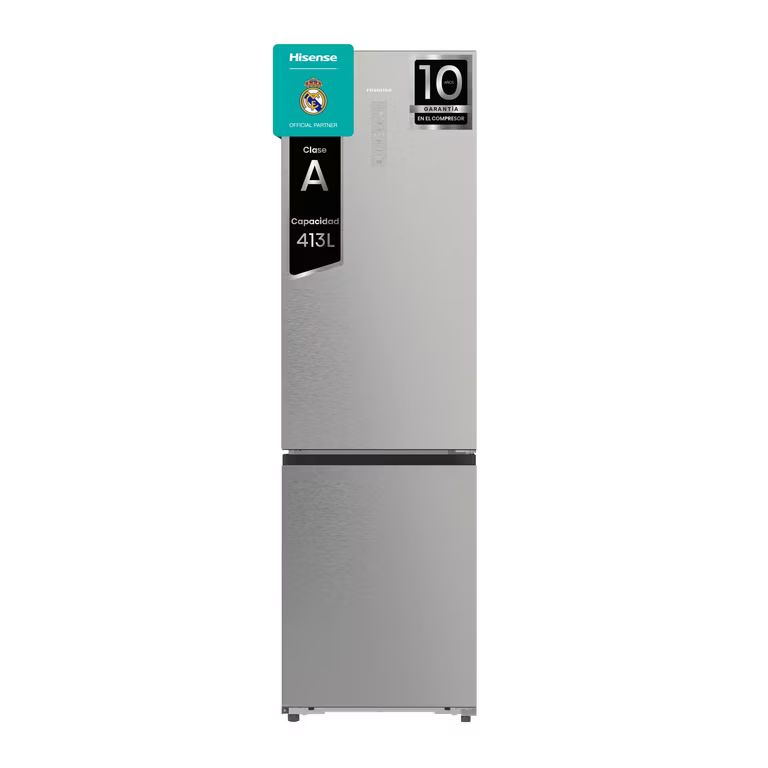 Imagen relacionada con HISENSE RB5P410SACA - Frigorífico Combi 2 Puertas, Clase A, 413L, 203cm, Metal-Tech Cooling, Multi-Air Flow, Botellero Multiuso, Inox