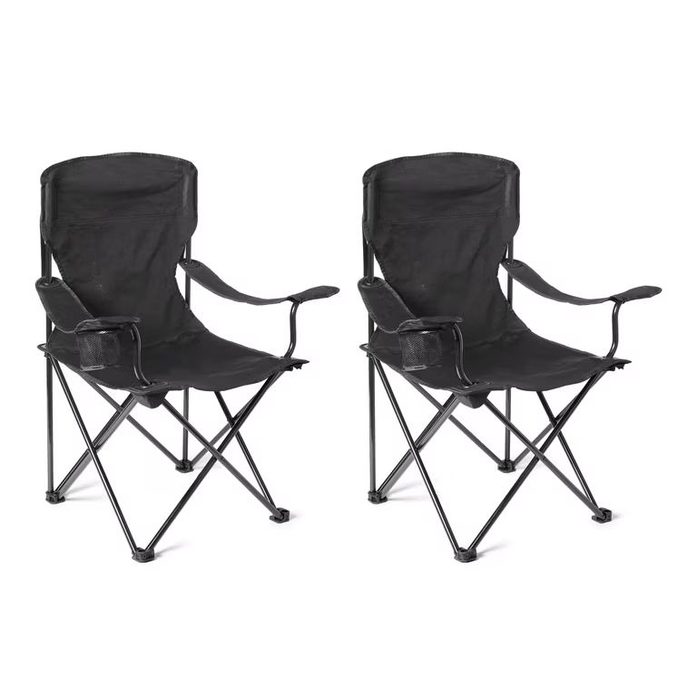 Imagen relacionada con Amazon Basics Silla de Camping Plegable Portátil con Portavasos - Silla de Exterior con Marco de Acero, Resistente al Agua. PACK 2