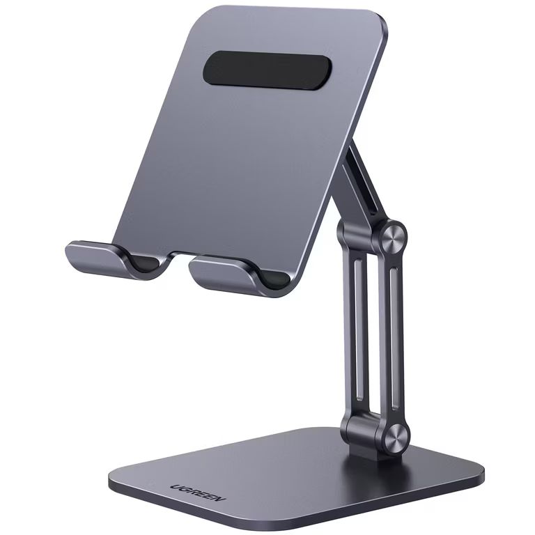 Imagen relacionada con UGREEN Soporte Tablet Ajustable, Stand Teléfono de Escritorio de Aluminio Compatible tablet, iPad y Otros de 4,7 a 12,9\