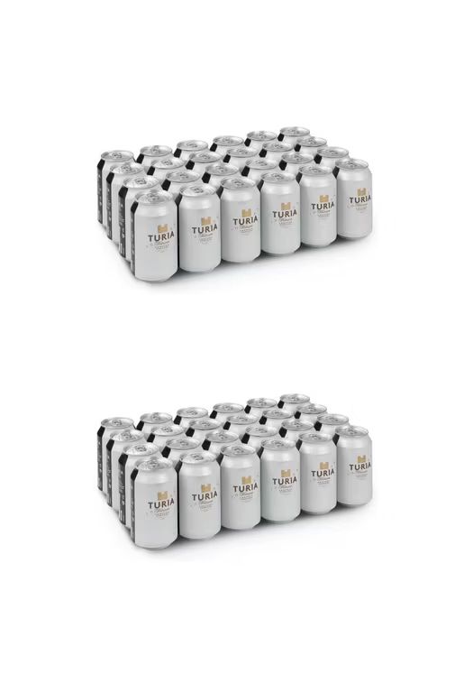 Imagen relacionada con X2. ( Total 48 Unidades) Turia Märzen | Cerveza Tostada | Reflejos Rojizos | Sabor Único | Pan Tostado | Pack 24 Latas x 33 cl