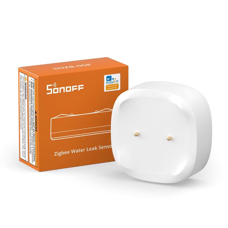 Imagen relacionada con Detector de Agua Zigbee SONOFF SNZB-05P (IP67 | Batería 5 Años | Notificaciones en Tiempo Real | Compatible con Alexa y Google Home)