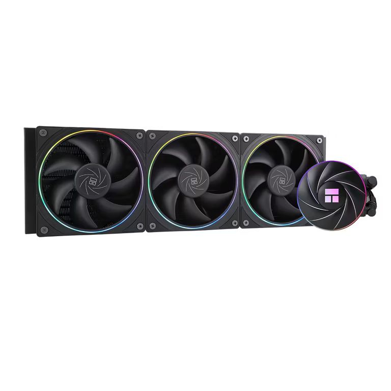 Imagen relacionada con THERMALRIGHT Aqua Elite 360 ARGB V2 - Refrigerador de agua para CPU, 3 ventiladores PWM de 120 mm, para AM4/AM5, lga1851/1700/1200/115x