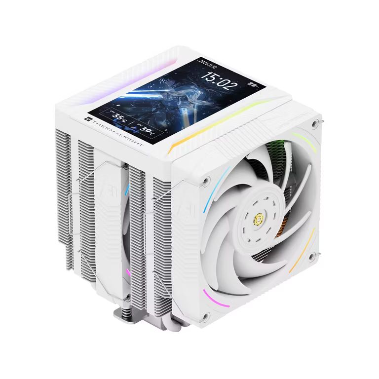 Imagen relacionada con Thermalright TR Peerless Assassin 120 Vision Max ARGB White - Ventilador de CPU (doble torre, 2150 rpm, pantalla IPS de 5 pulgadas