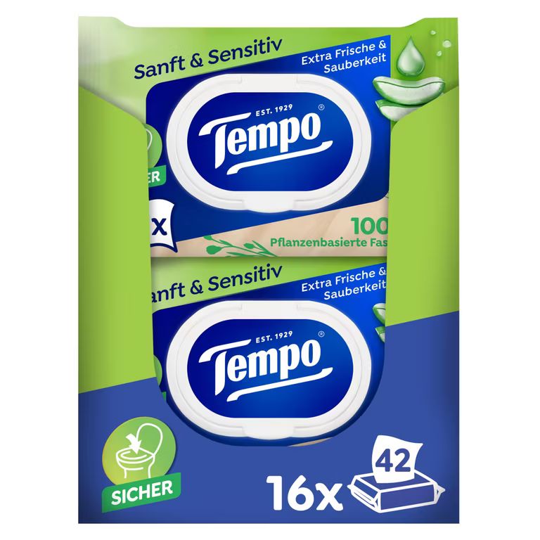 Imagen relacionada con 16 PAQUETES PAPEL HIGIENICO HÚMEDO A BASE DE PLANTAS - Sin colorantes ni Perfumes - LA UNIDAD SALE A 0,76€