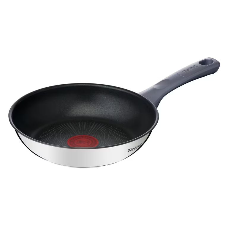 Imagen relacionada con Sartén de acero inoxidable Tefal Daily Cook de 20 cm (antidherente Titanium, apta para inducción)