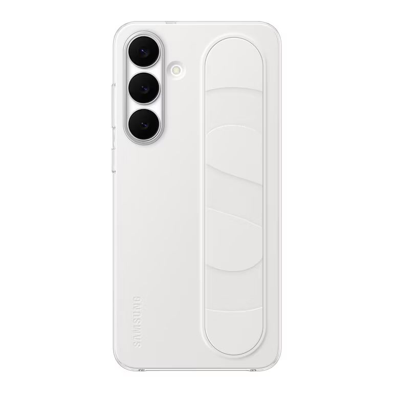 Imagen relacionada con (Reaco - Como nuevo) Samsung Standing Grip Case Cover con Correa y función Atril para Galaxy S25 FE, White