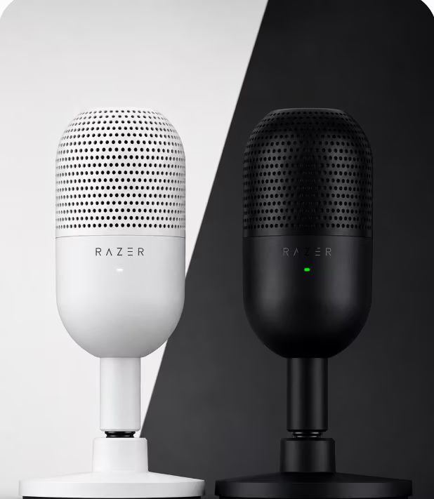 Imagen relacionada con Razer Seiren V3 Mini - Micrófono USB ultracompacto - micrófono de condensador de 14mm (patrón de captación supercardioide, Negro o blanco