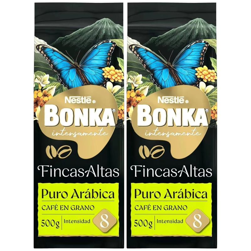 2x Bonka Café Grano Puro Arábica 2x500 g