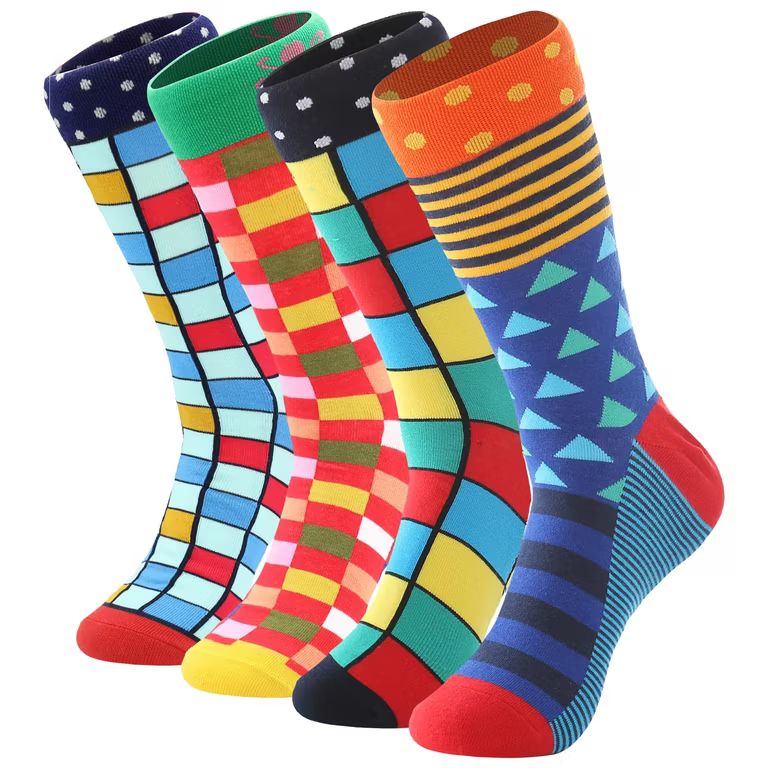 Imagen relacionada con BONANGEL Calcetines Funky para Hombre, Calcetines Navideños Hombre 39-46